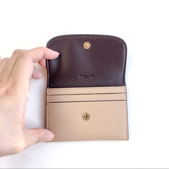 Coach CARD POUCH WITH GLITTER HEART - Picture 5 of 5